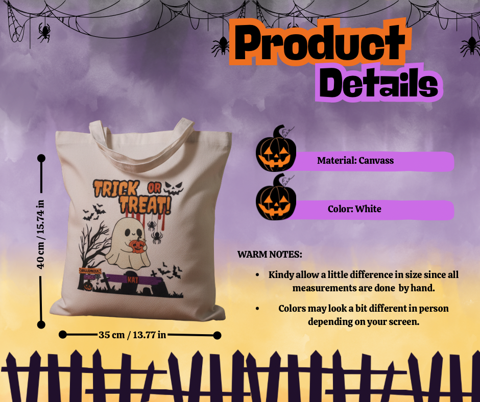 Personalized Spooky Trick-or-Treat Bag