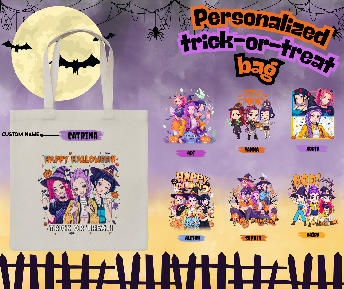 Personalized Huntrx Trick-or-Treat Bag